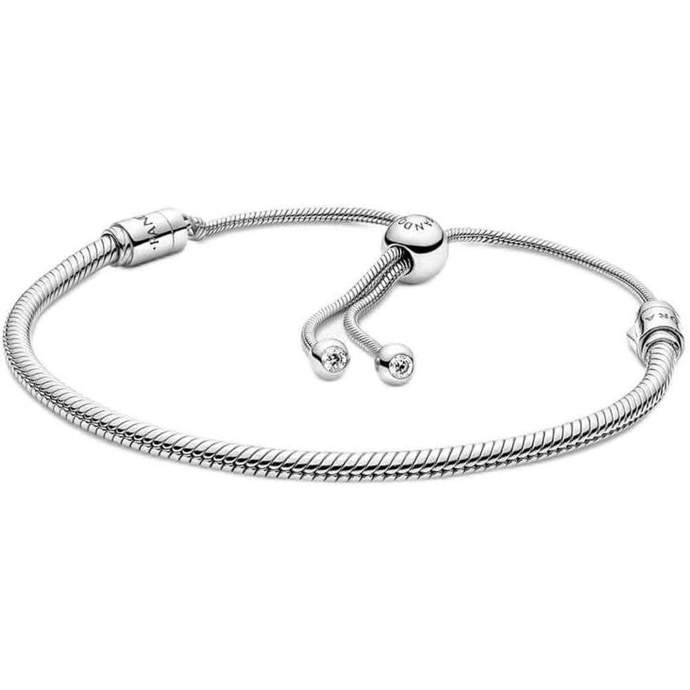 Pandora Moments pulsera con dijes 28 cm | Plata