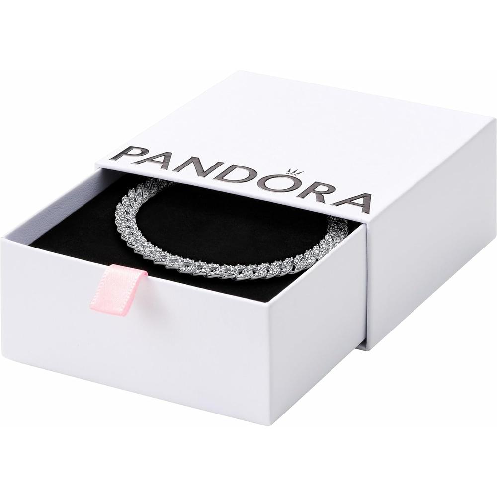 Pandora Timeless pulsera cadena cubana 18 cm | Plata