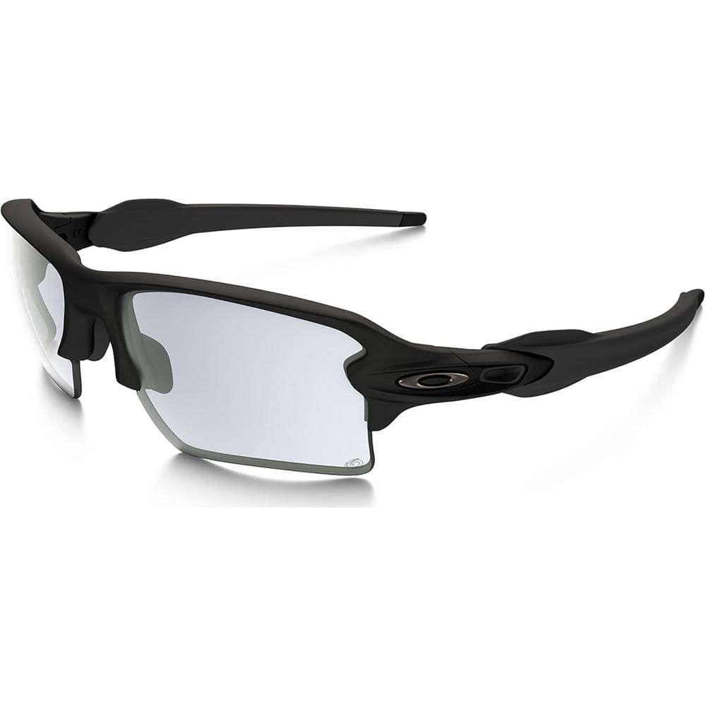 Oakley Flak 2.0 XL OO9188 Gafas de Sol para Hombre | Matte Black / Clear Black Iridium Photochromic