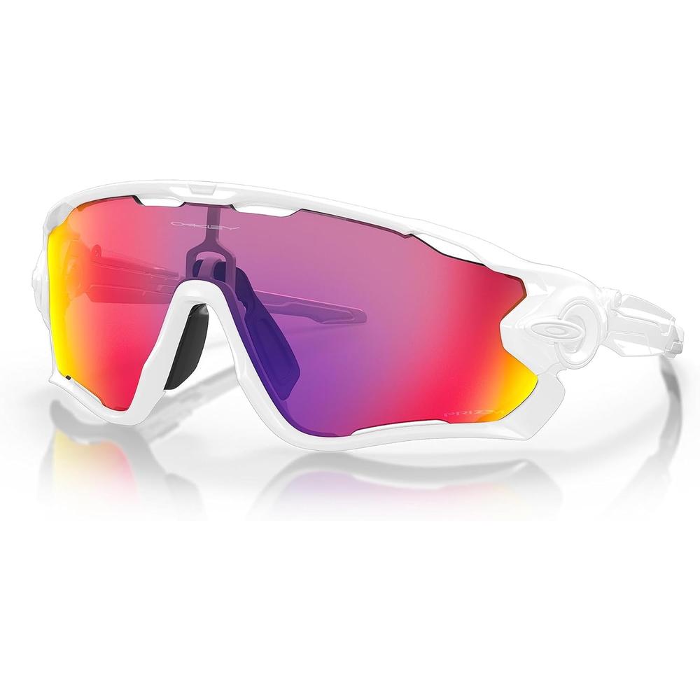 Oakley OO9290 Jawbreaker Gafas de Sol para Hombre | Polished White / Prizm Road