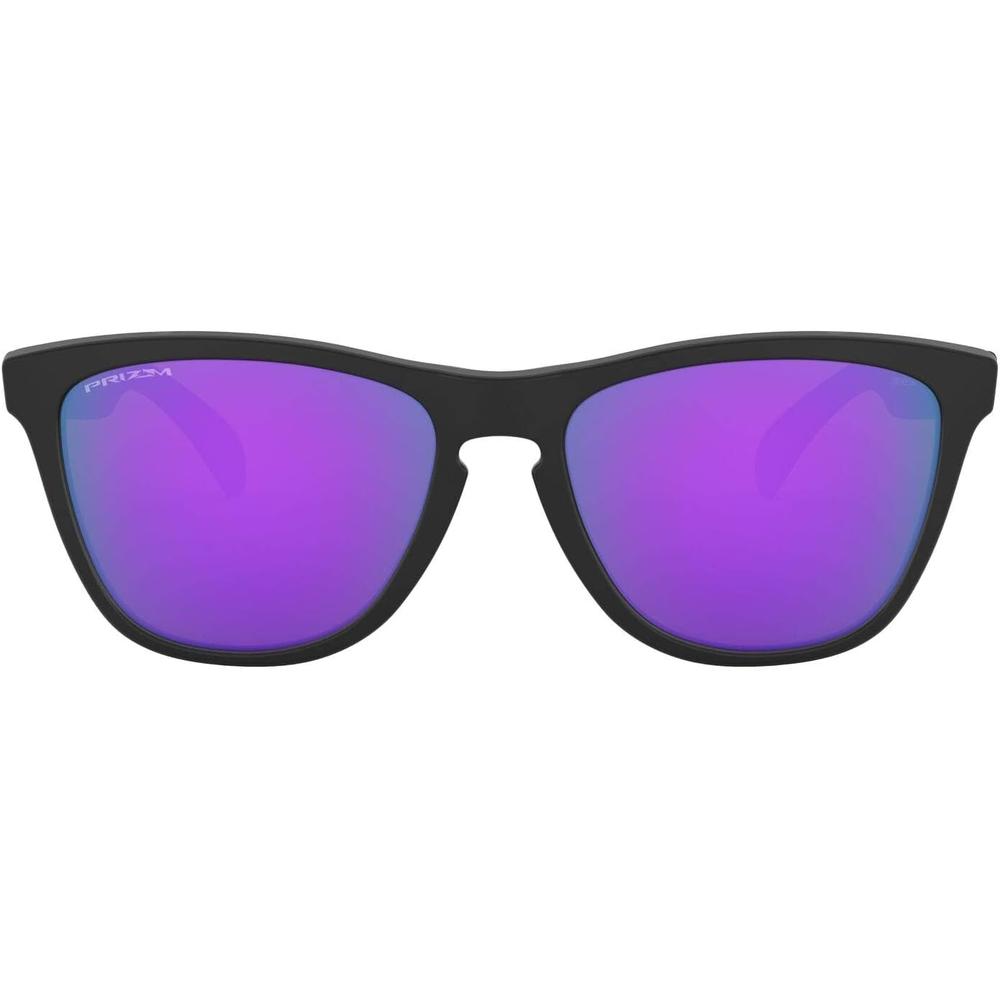 Oakley OO9013 Frogskins Gafas de Sol para Unisex | Matte Black / Prizm Violet