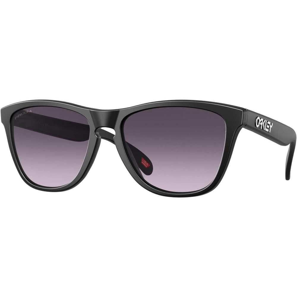 Oakley OO9245 Frogskins Gafas de Sol para Unisex | Matte Black / Prizm Grey Gradient