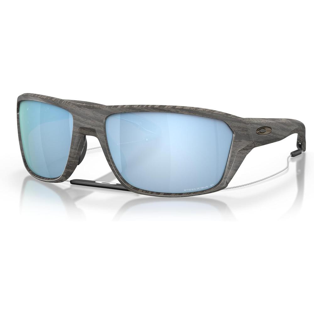 Oakley OO9416 Split Shot Gafas de Sol para Hombre | Woodgrain / Prizm Deep Water Polarized