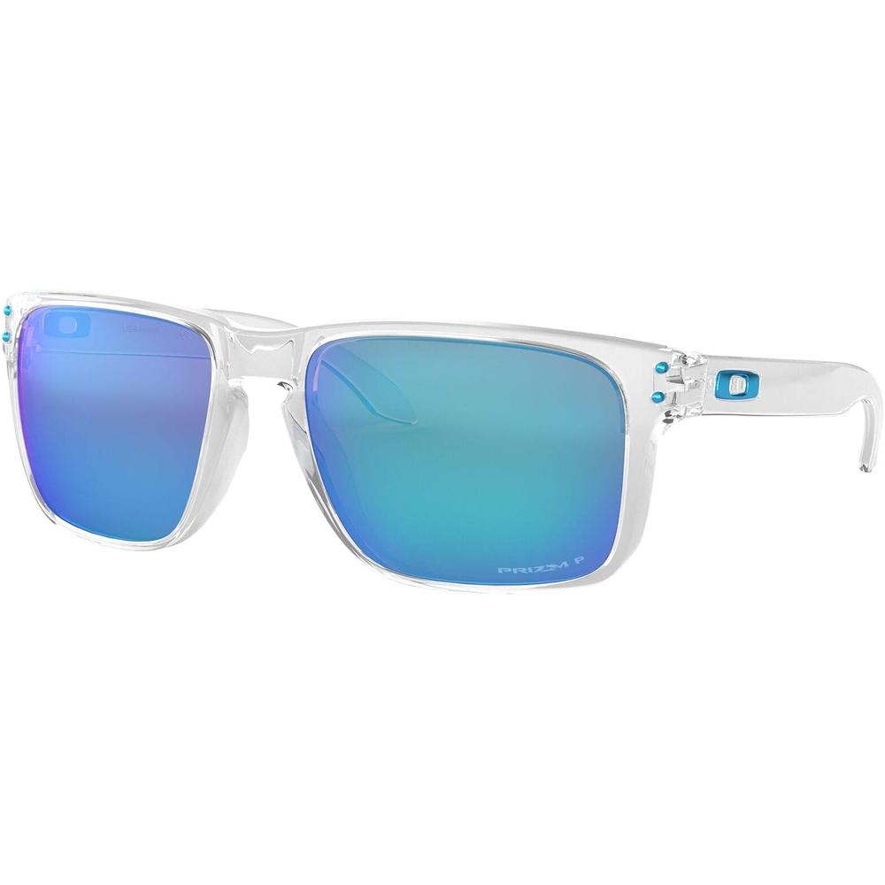 Oakley Holbrook XL OO9417 Gafas de sol para hombre | Polished Clear / Prizm Sapphr Iridium