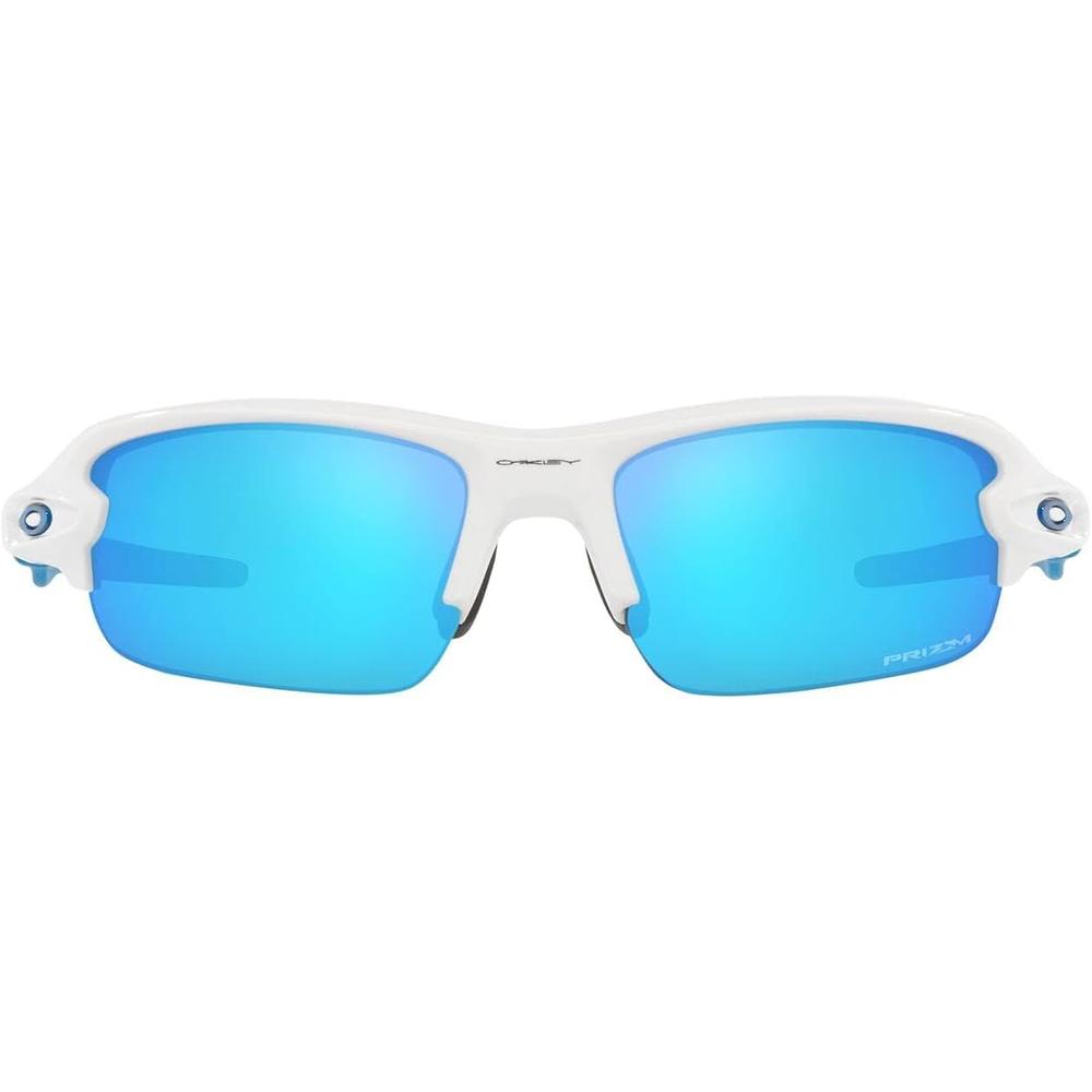 Oakley Flak XXS OJ9008 Gafas de sol para niños | Polished White / Prizm Sapphire