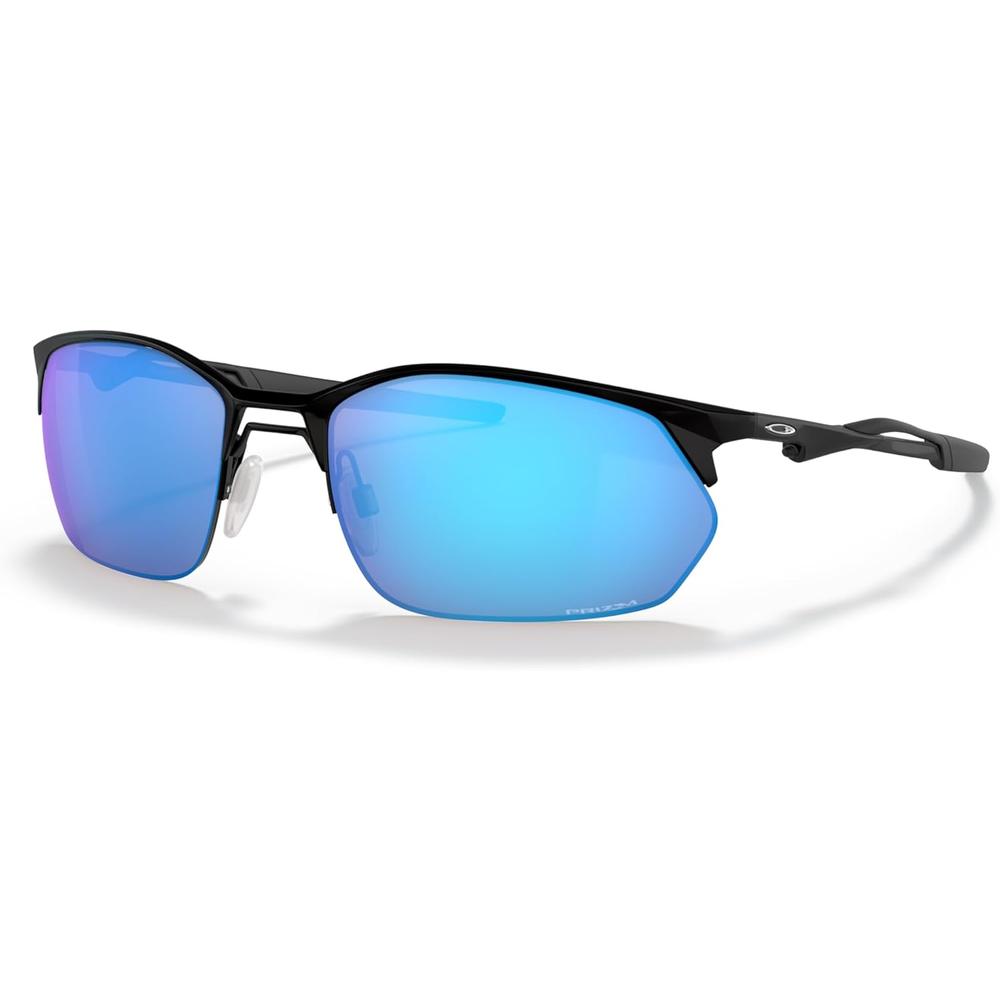 Oakley Wire Tap 2.0 OO4145 Gafas de sol para hombre | Satin Black / Prizm Sapphire