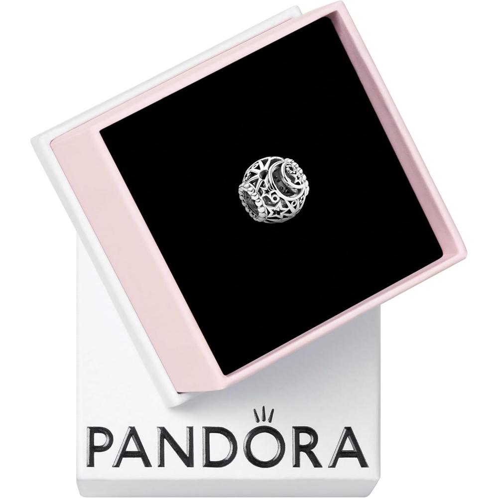 Pandora charm Openwork Sun, Stars & Moon | Plata
