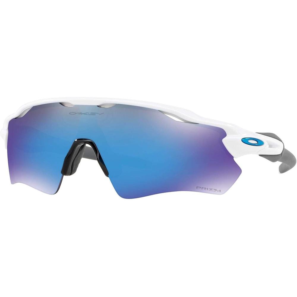 Oakley Radar EV Path OO9208 Gafas de Sol para Hombre | Polished White Grey / Prizm Sapphire