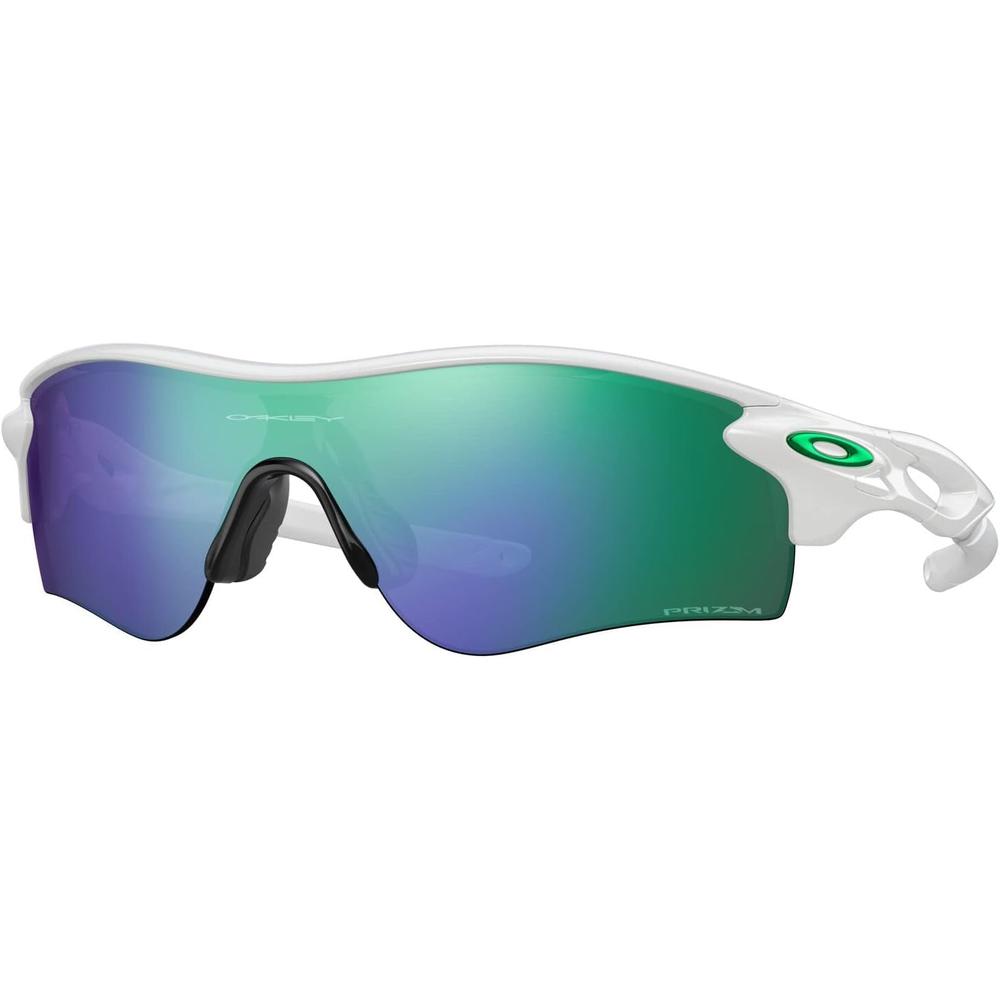 Oakley Radarlock Path OO9206 Gafas de Sol para Hombre | Polished White / Prizm Jade