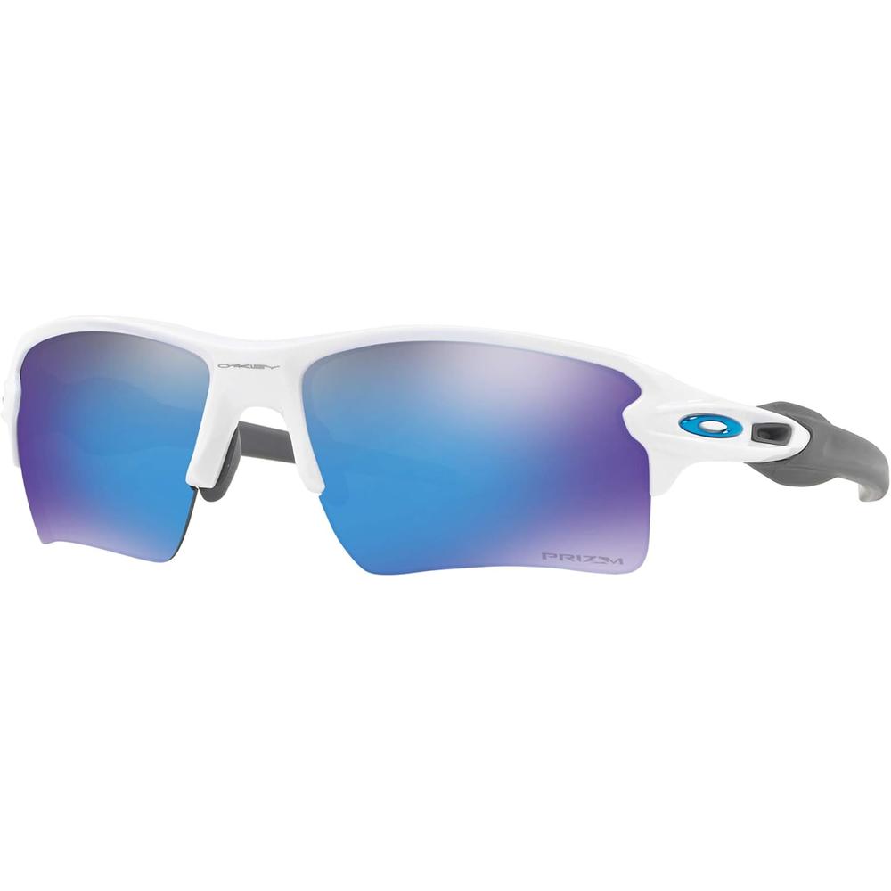 Oakley Flak 2.0 XL OO9188 Gafas de Sol para Hombre | Polished White / Prizm Sapphire
