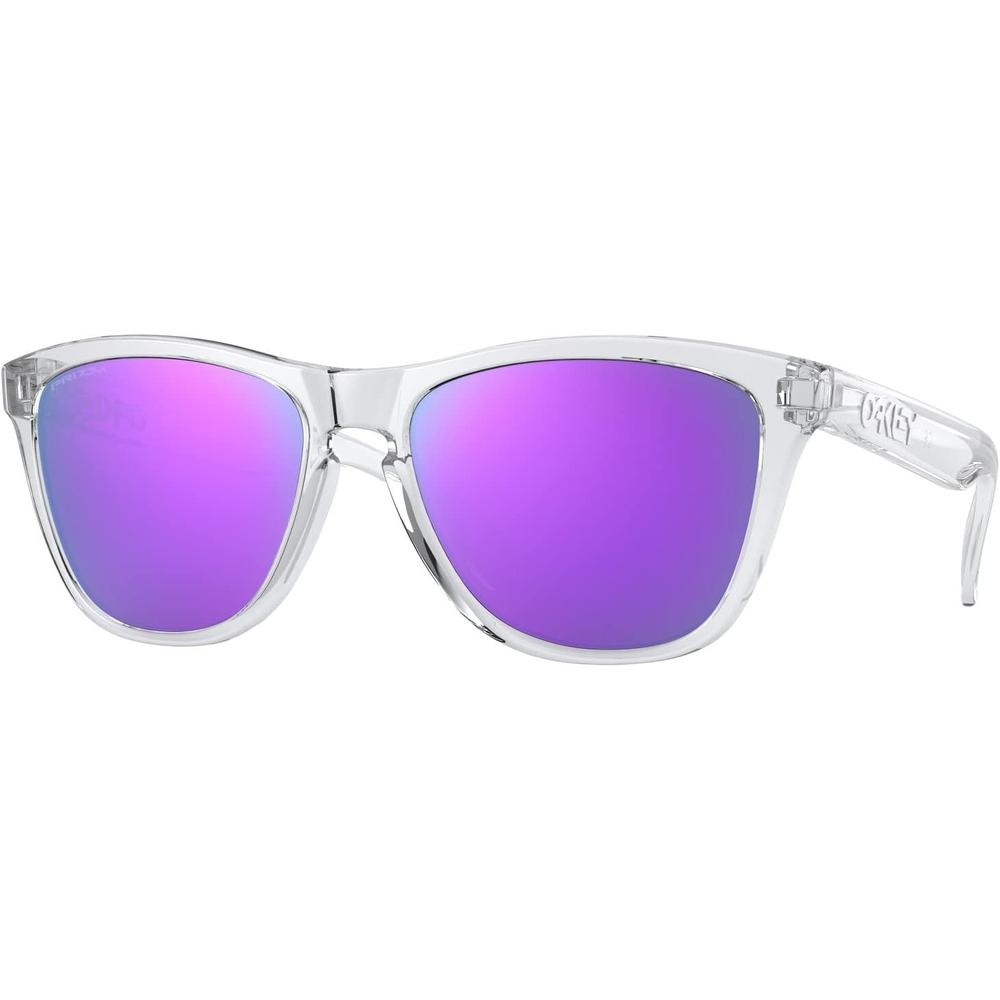 Oakley OO9245 Frogskins Gafas de Sol para Unisex | Polished Clear / Prizm Violet