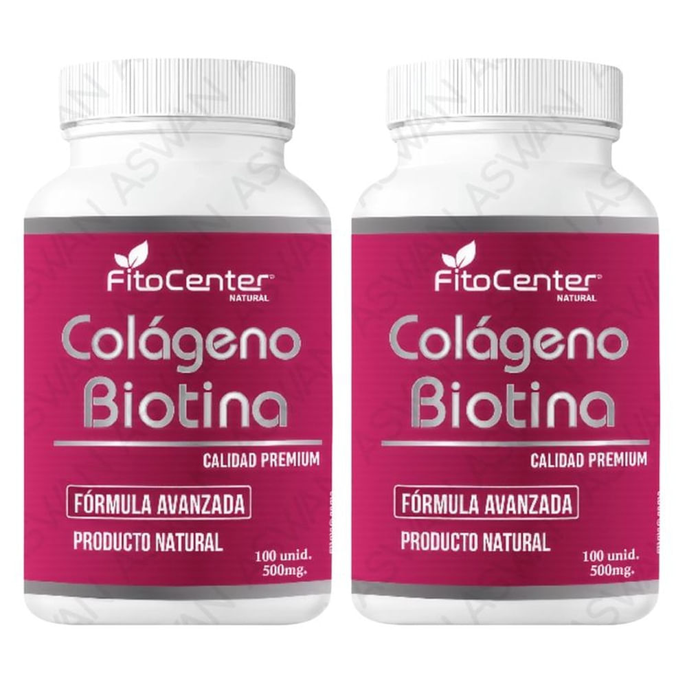 Pack de 2 Colágeno Biotina Formula Avanzada 100 unidades 500mg