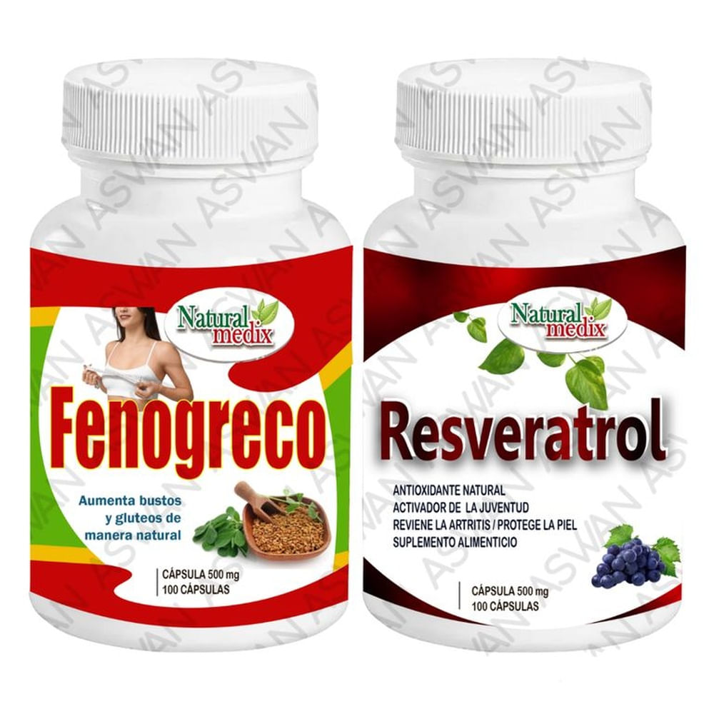 PACK FENOGRECO + RESVERATROL 100 CÁPSULAS