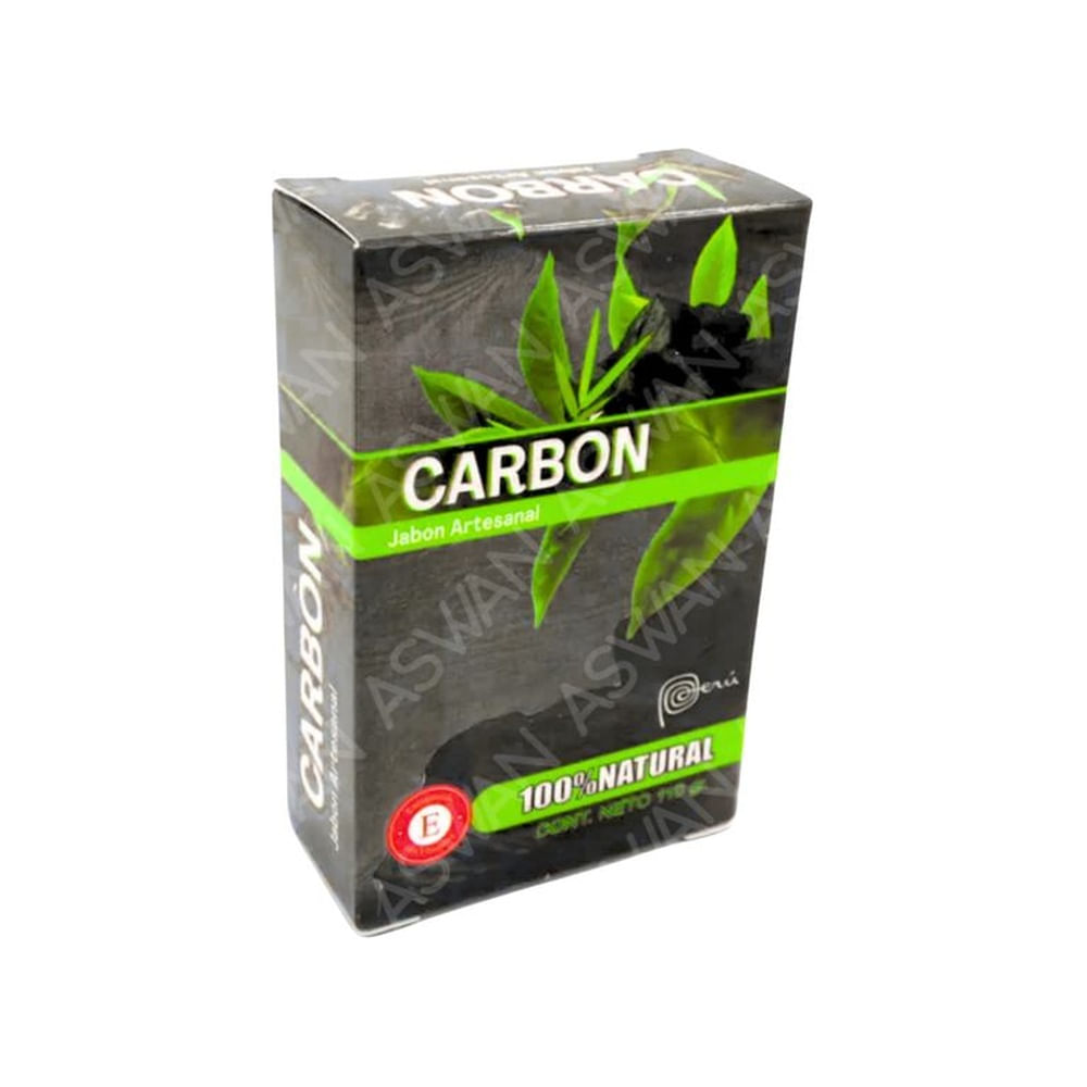 JABON NATURAL DE CARBON 110 GR