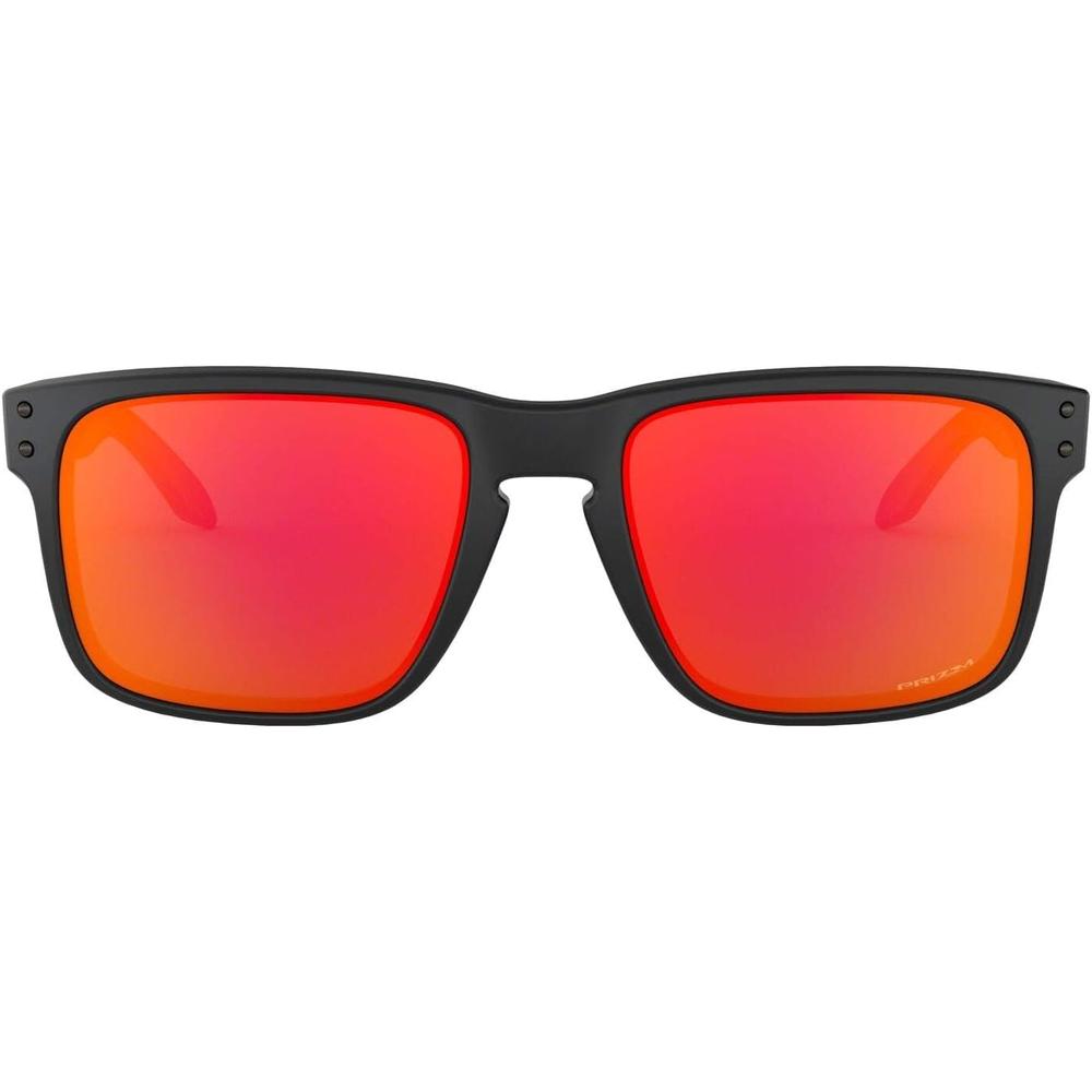 Oakley Holbrook OO9102 Gafas de Sol para Hombre | Matte Black / Prizm Ruby