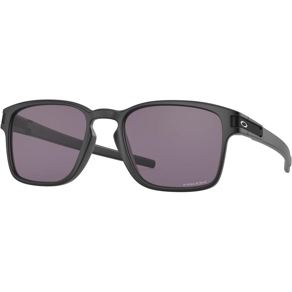 Oakley OO9358 Latch Square Gafas de Sol para Hombre | Matte Black / Prizm Grey
