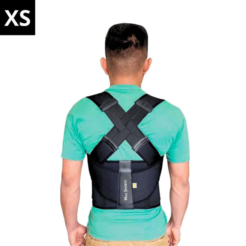Corrector de Postura Porter Negro XS - MAXSPORTS