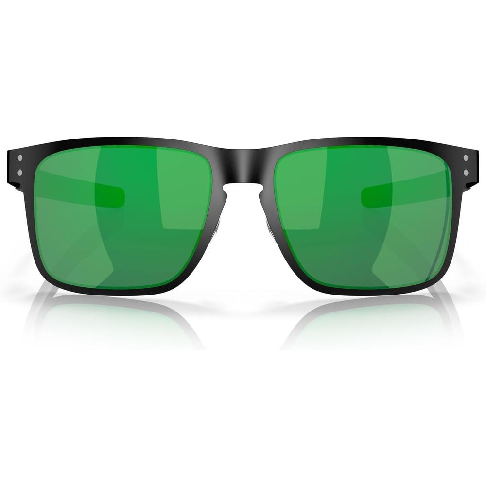 Oakley Holbrook OO4123 Gafas de Sol de Metal para Hombre | Matte Black / Jade Iridium