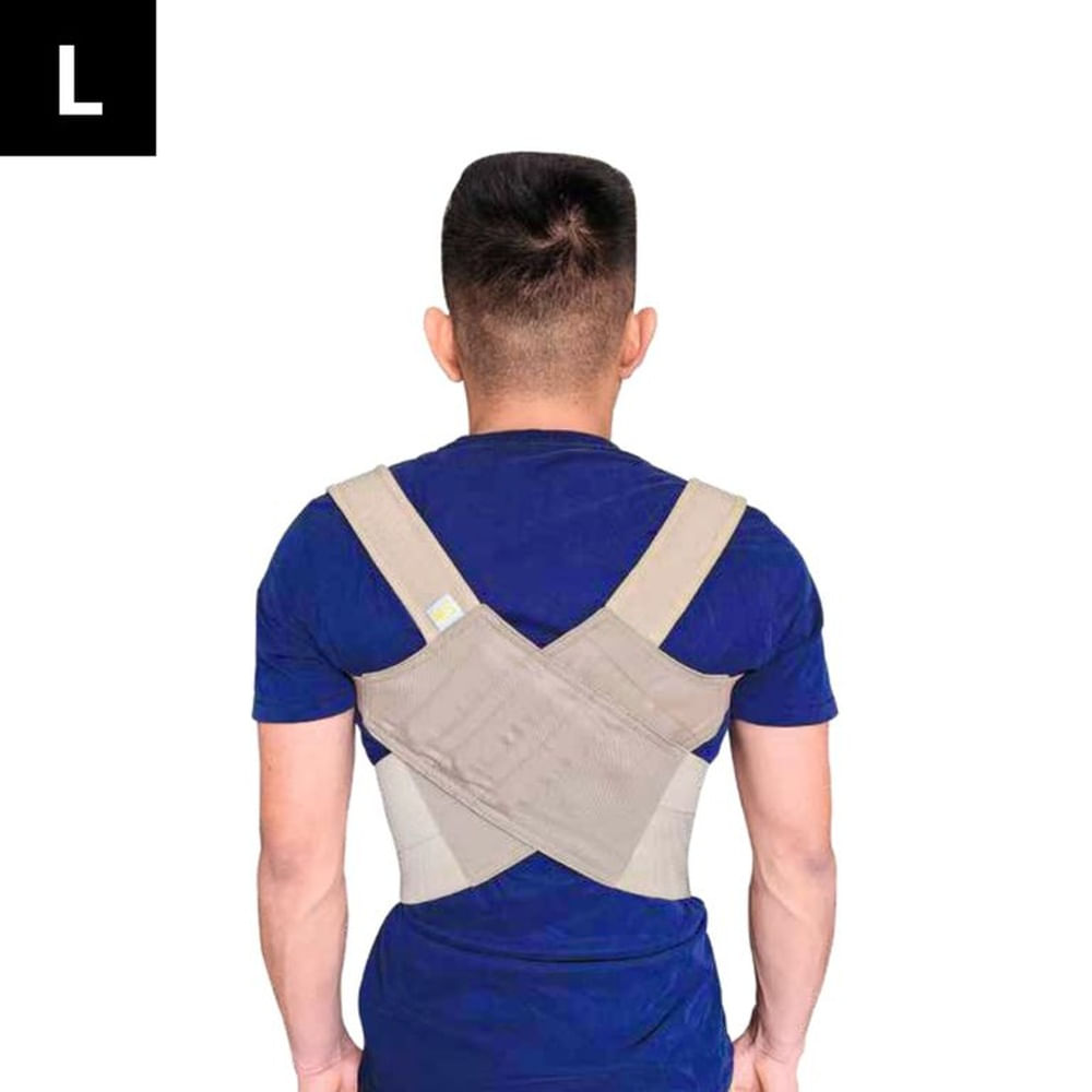 Corrector de Postura Ortopédico Beige L - MAXSPORTS