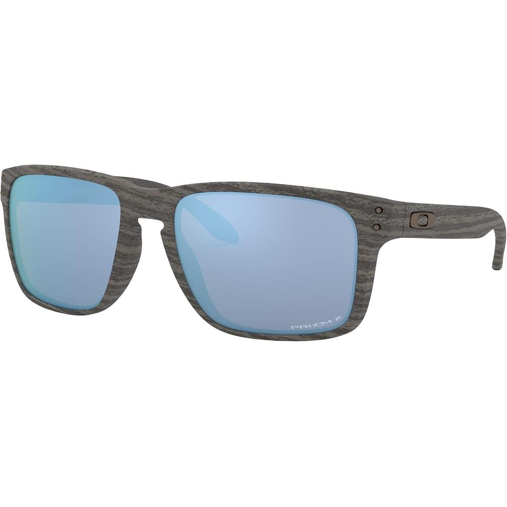 Oakley OO9417 Holbrook XL Gafas de Sol para Hombre | Woodgrain / Prizm Deep Water Polarized