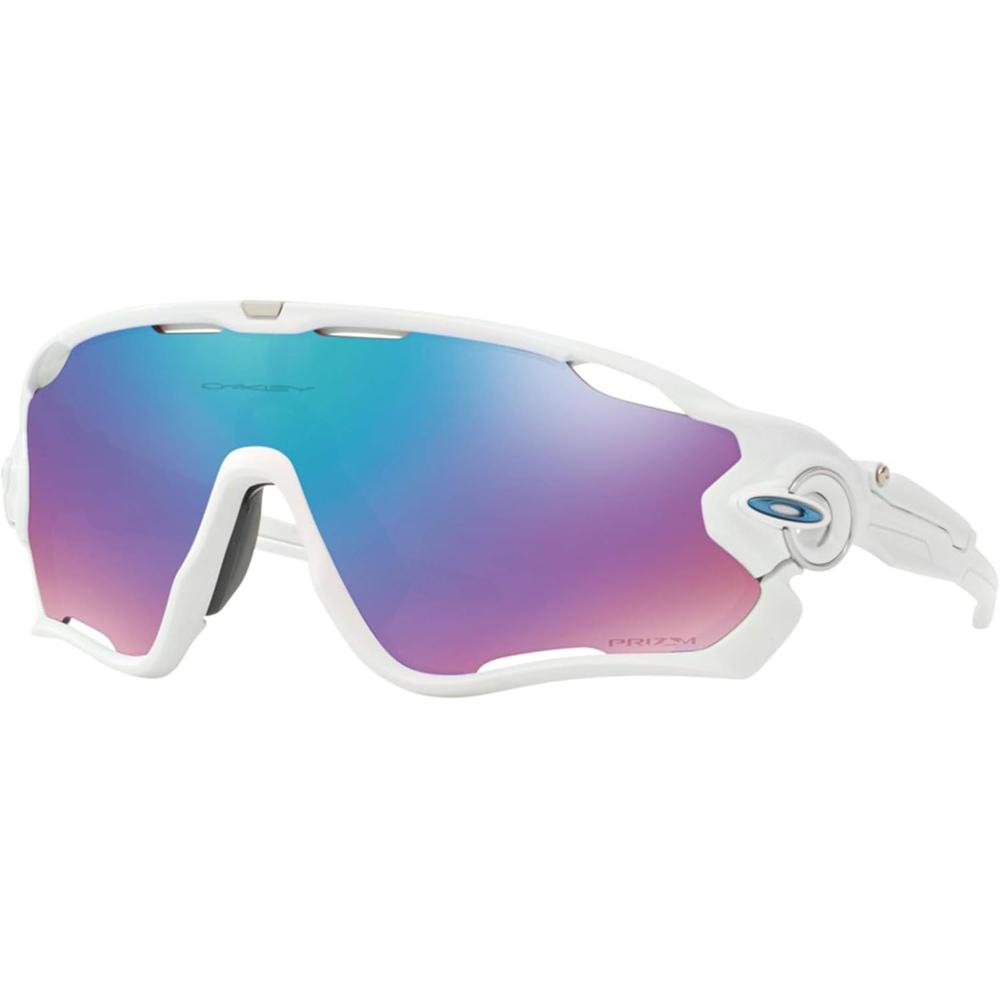 Oakley Jawbreaker OO9290 Gafas de Sol para Hombre | Polished White / Prizm Snow Sapphire Iridium