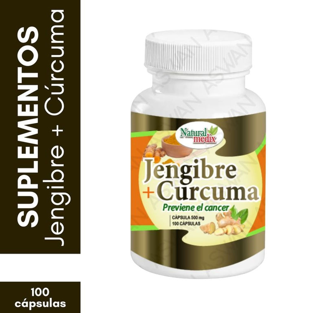 Jengibre & Curcuma 100 Cápsulas - Natural Medix