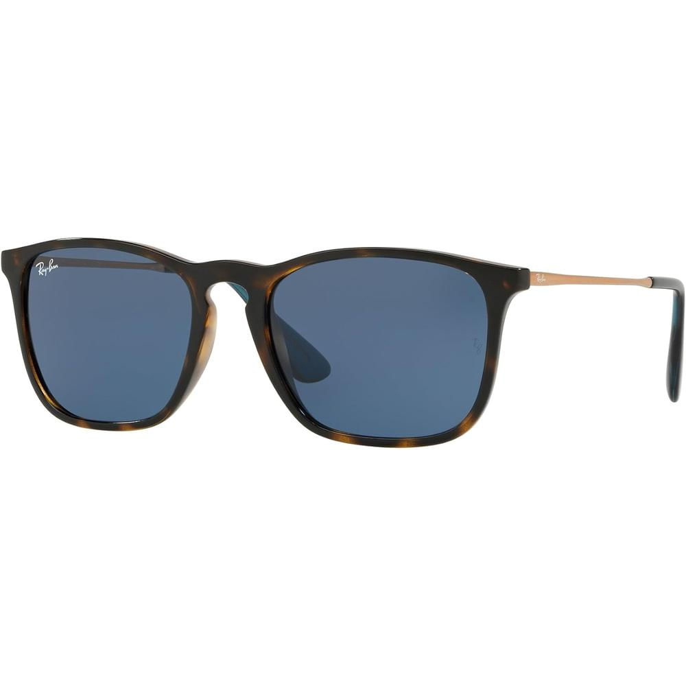 Ray-Ban RB4187 Chris Gafas de sol para hombre | Havana / Dark Blue