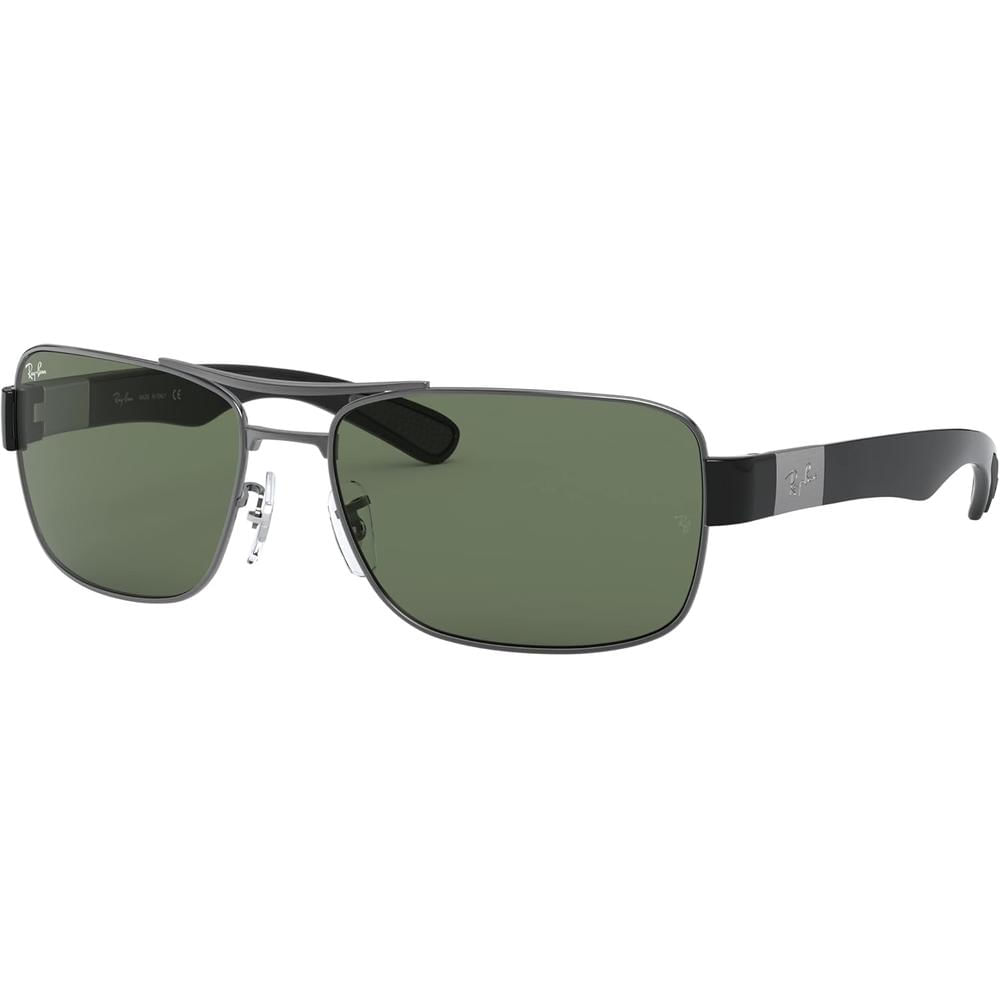 Ray-Ban RB3522 Gafas de sol para hombre | Gunmetal / Dark Green II