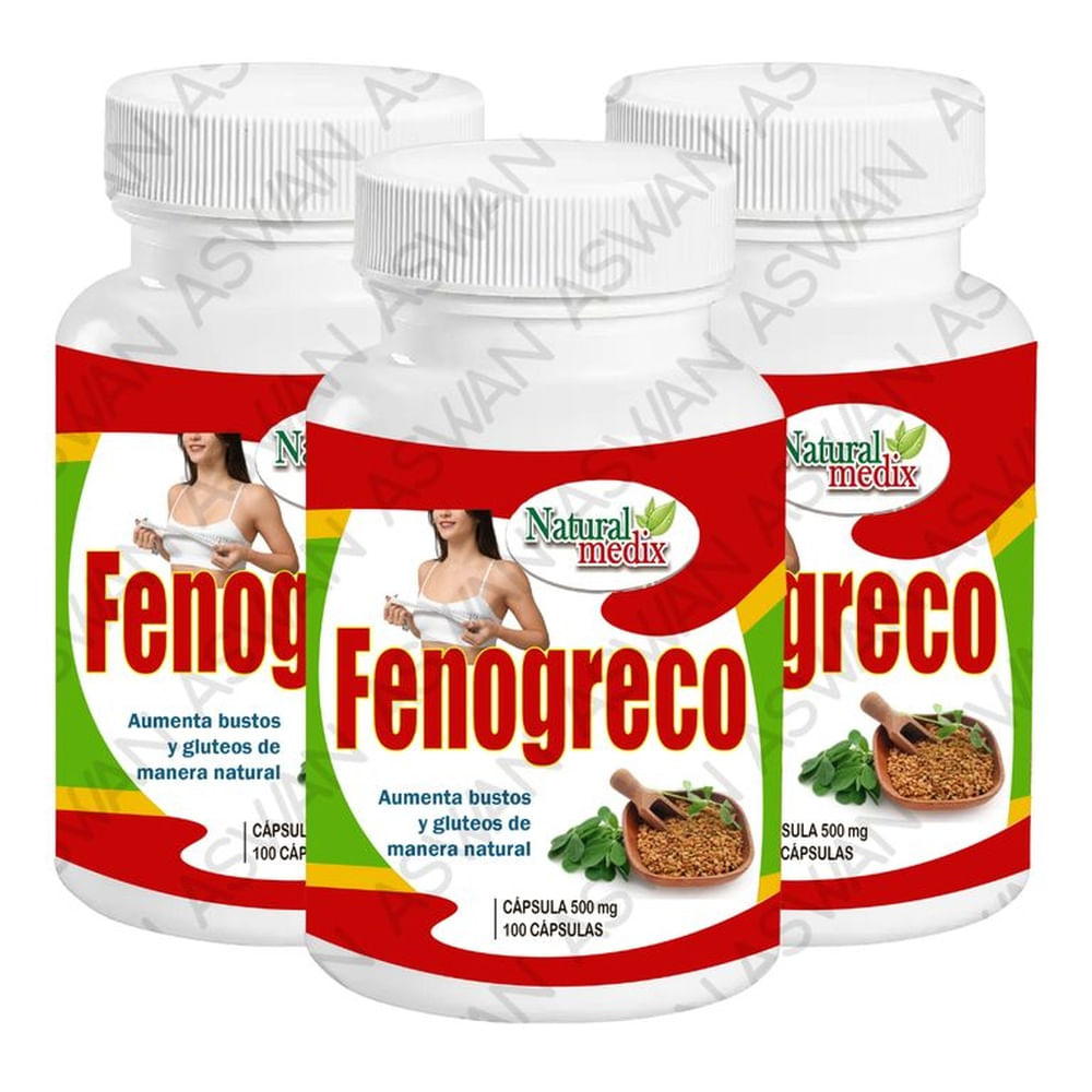 PACK DE 3 FENOGRECO 100 CAPSULAS - NATURAL MEDIX