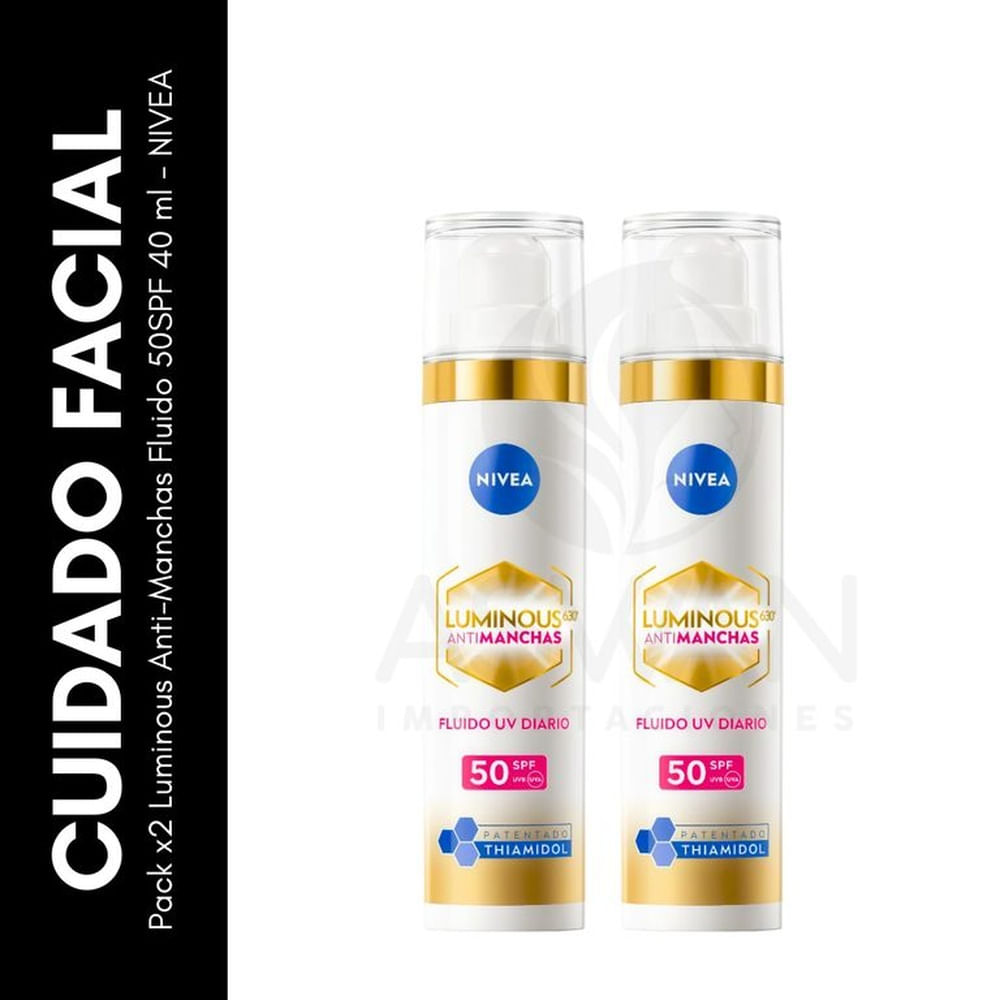 Pack x2 Luminous Anti-Manchas Fluido 50SPF 40 ml - NIVEA