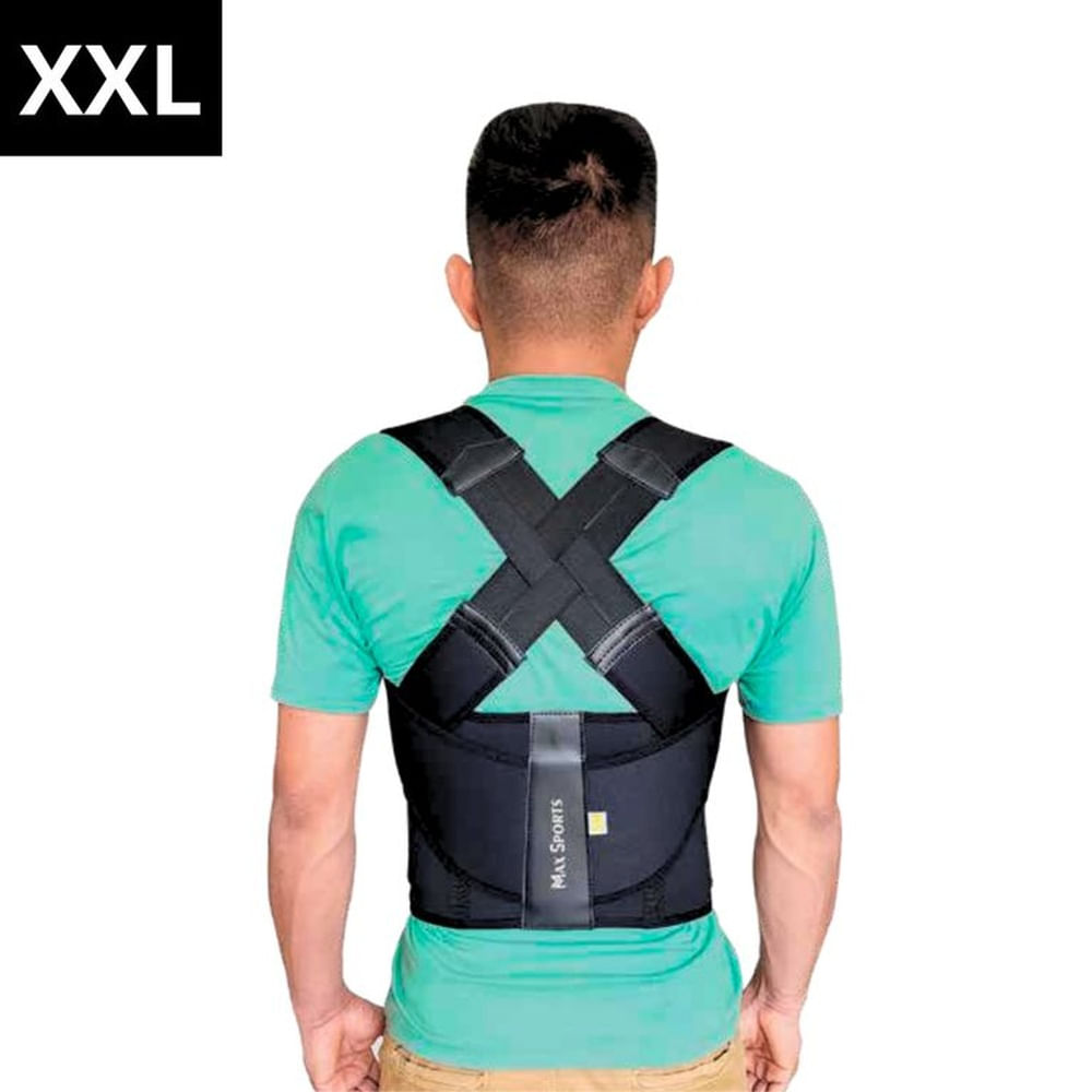 Corrector de Postura Porter Negro XXL - MAXSPORTS