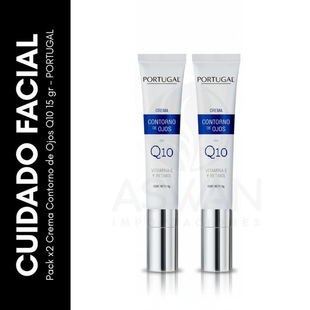 Pack x2 Crema Contorno de Ojos Q10 15 gr  PORTUGAL