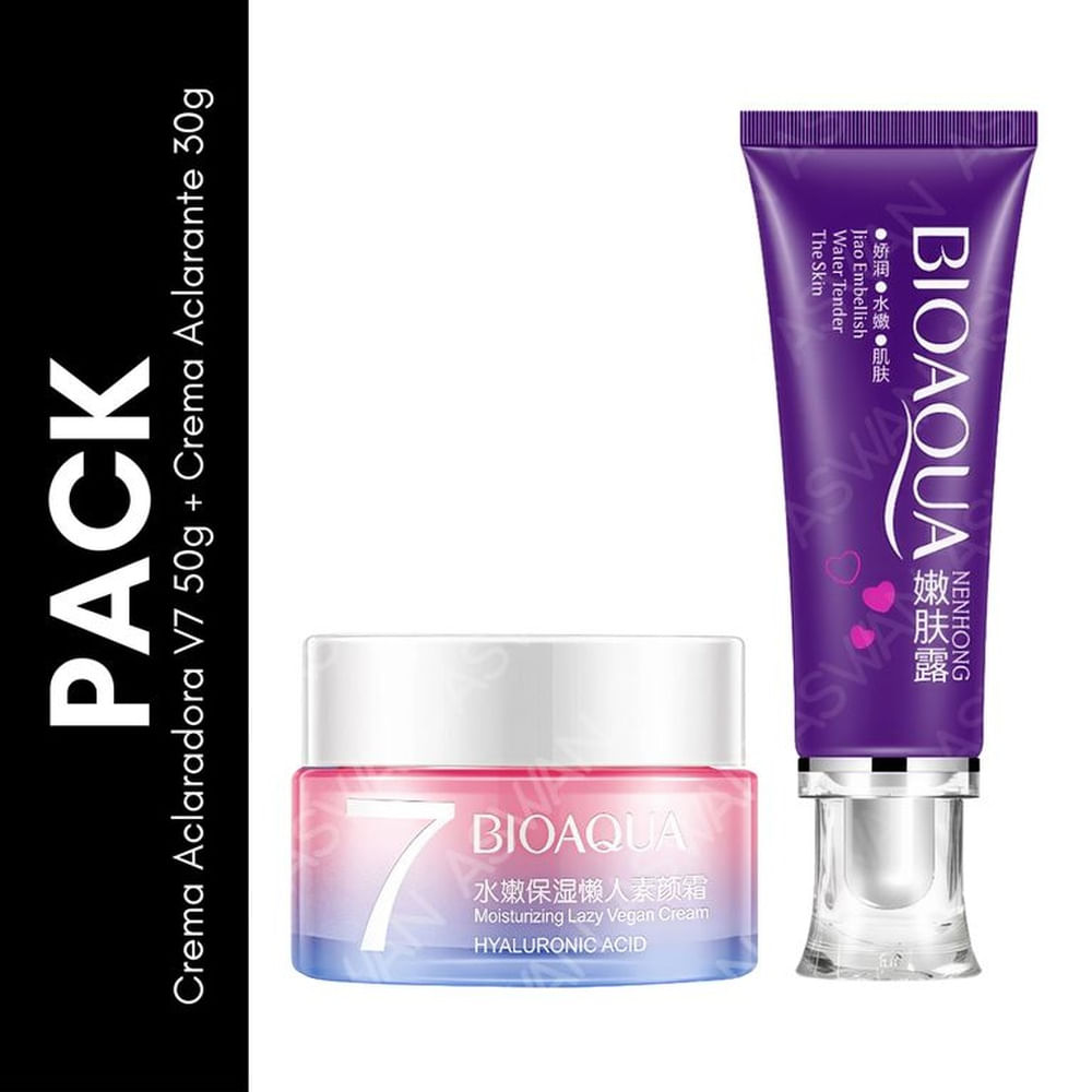 Pack Crema Aclaradora V7 50g + Crema Aclarante 30g - BIOAQUA