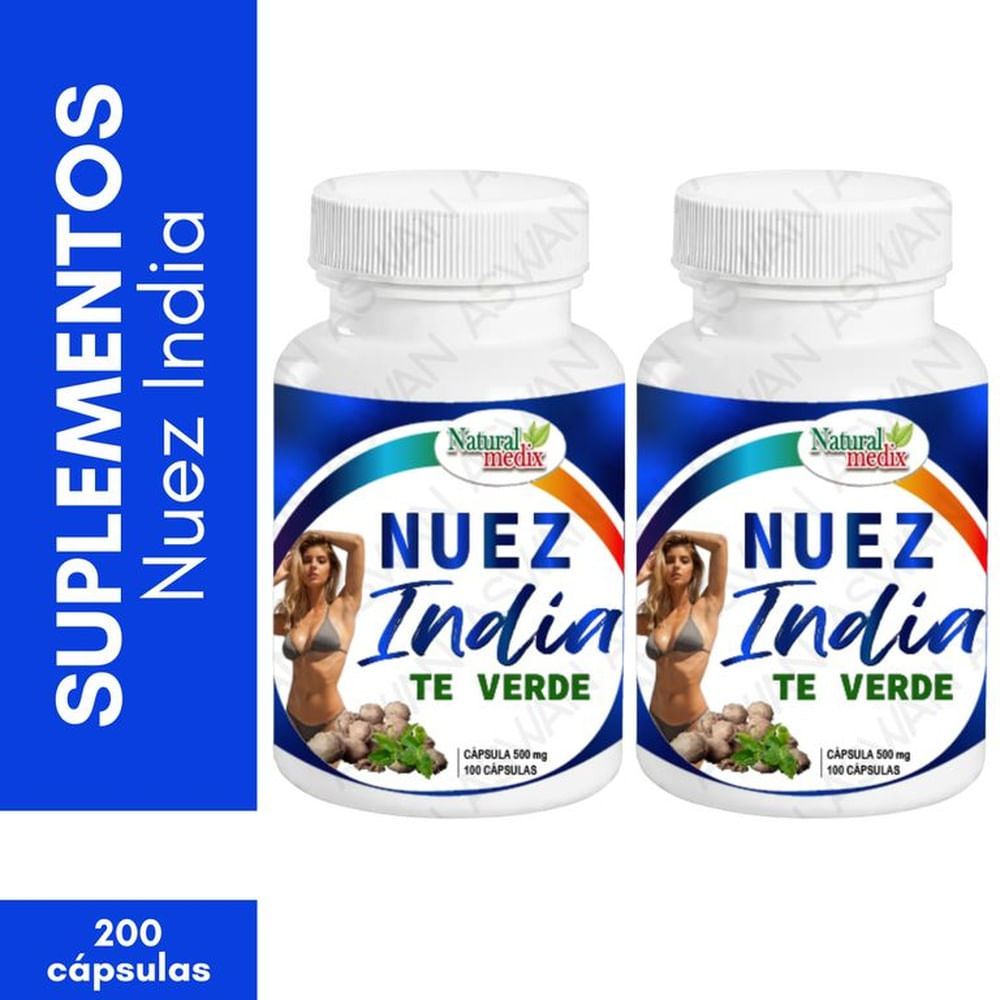 Pack x2 Nuez De La India 100 Cápsulas - Natural Medix
