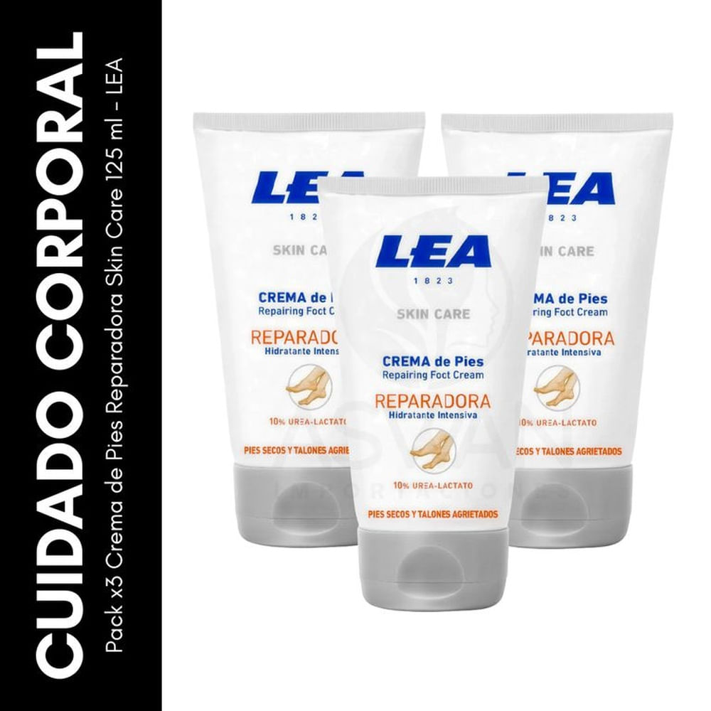 Pack x3 Crema de Pies Reparadora Skin Care 125 ml - LEA