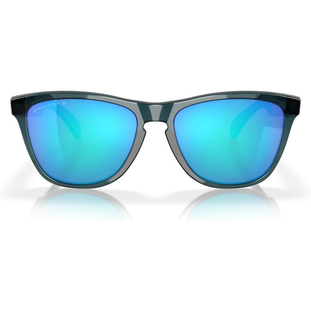 Oakley OO9013 Frogskins Gafas de Sol para Unisex | Crystal Black / Prizm Sapphire Iridium