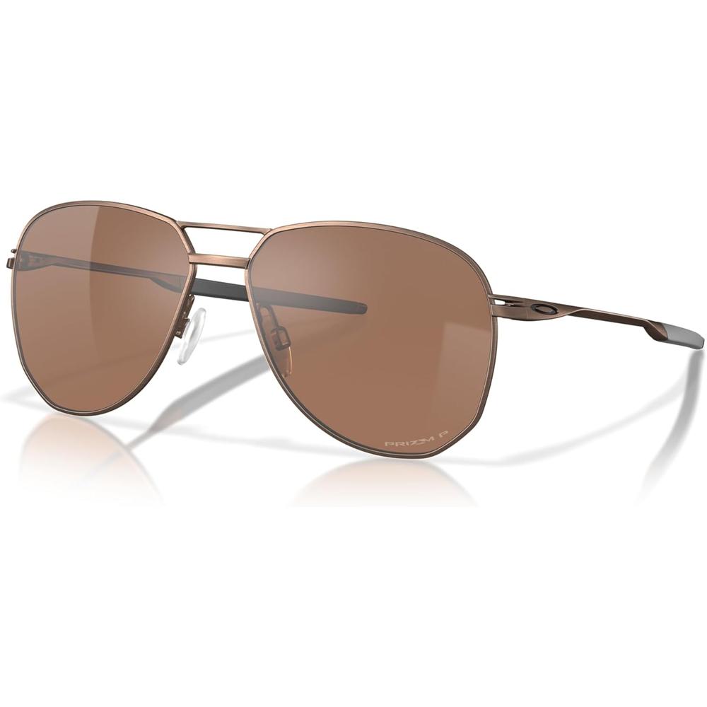 Oakley Contrail Aviator OO4147 Gafas de sol para hombre | Satin Toast / Prizm Tungsten