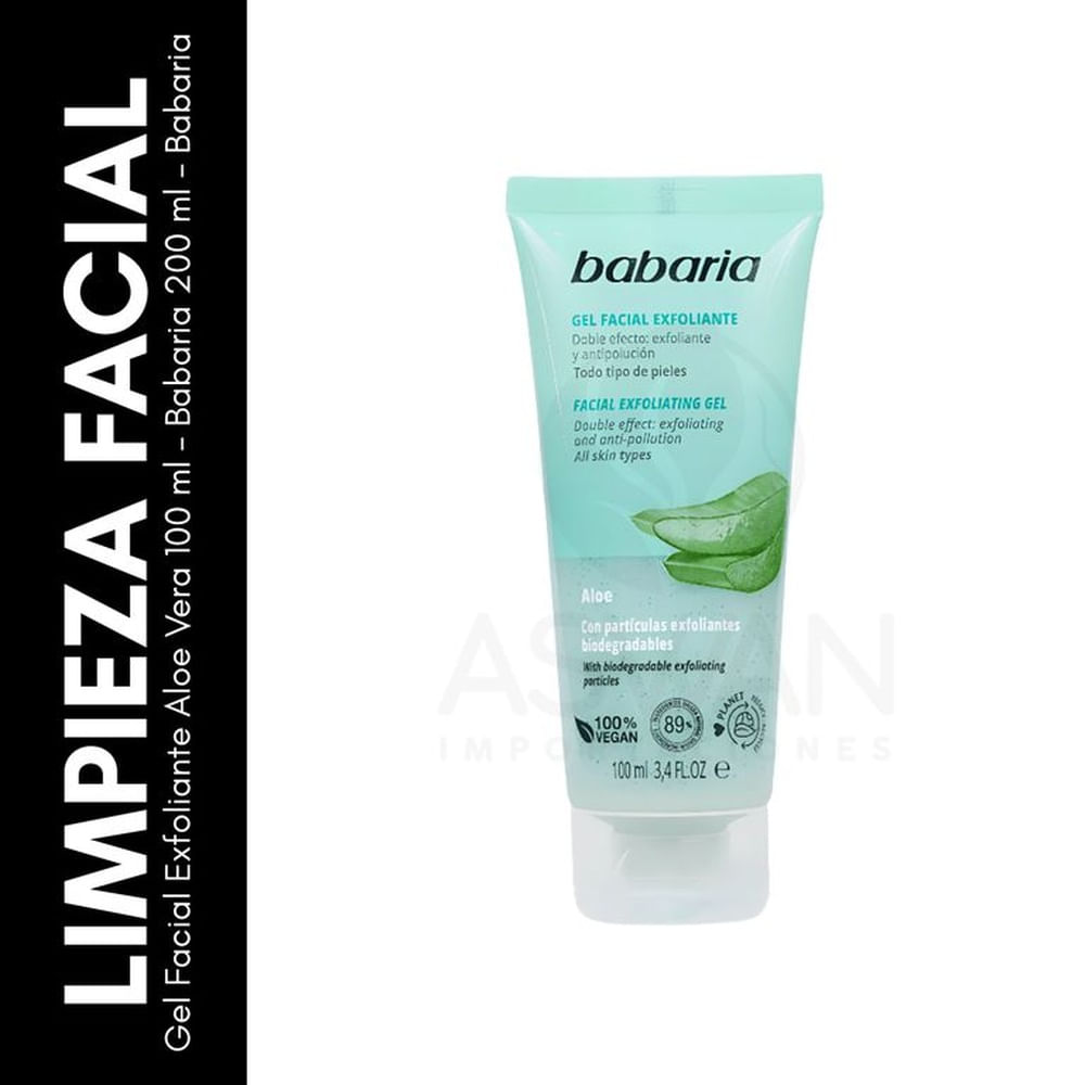 Gel Facial Exfoliante Aloe Vera 100 ml - Babaria
