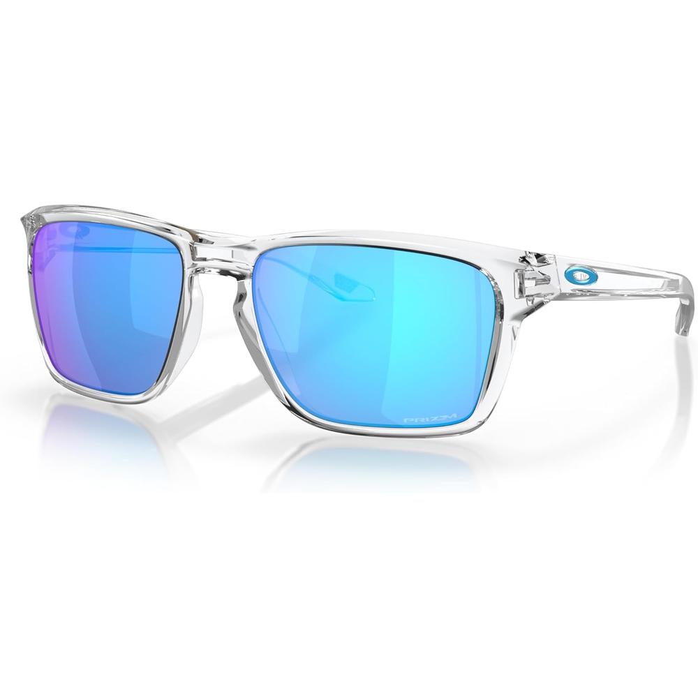 Oakley Sylas OO9448 Gafas de Sol para Hombre | Polished Clear / Prizm Sapphire