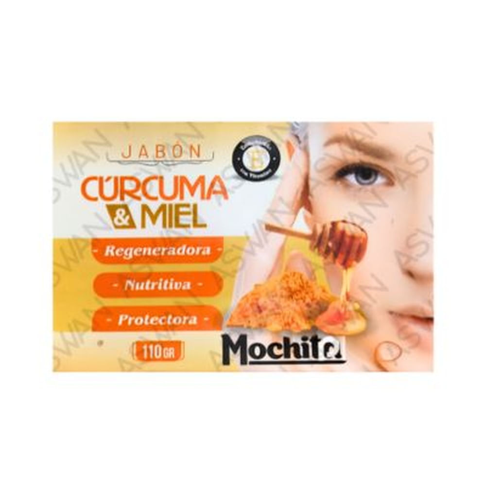 JABÓN DE CÚRCUMA Y MIEL 110G - MOCHITA