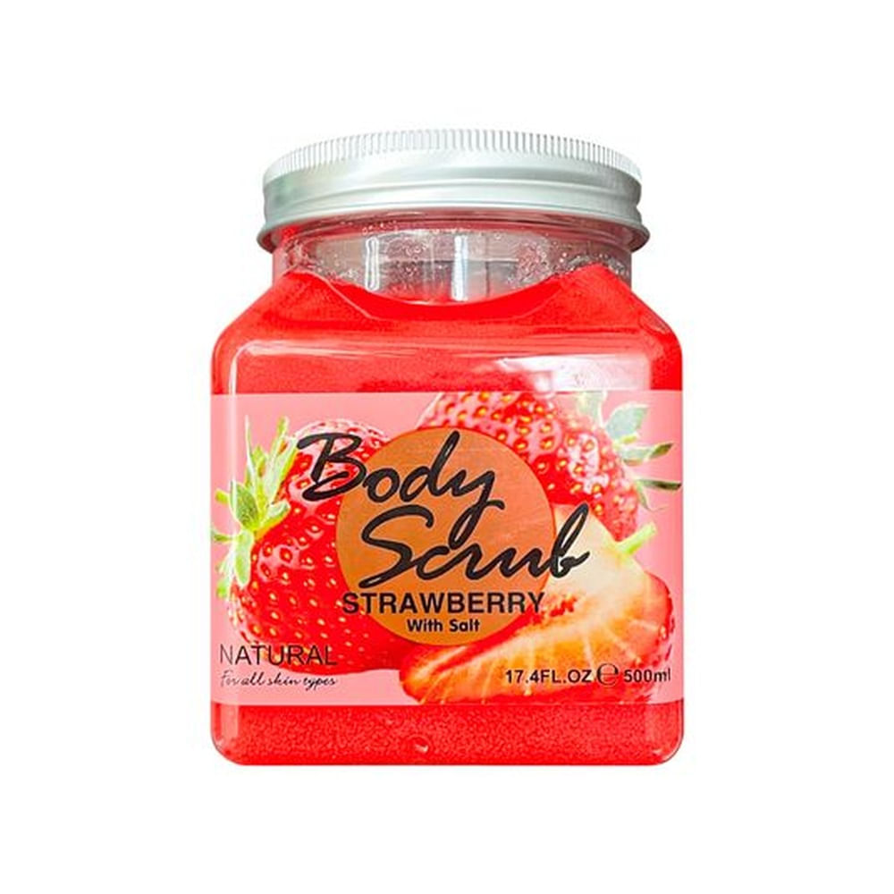 Exfoliante corporal Fresa con sal 500ml - Fruit of the Wokali