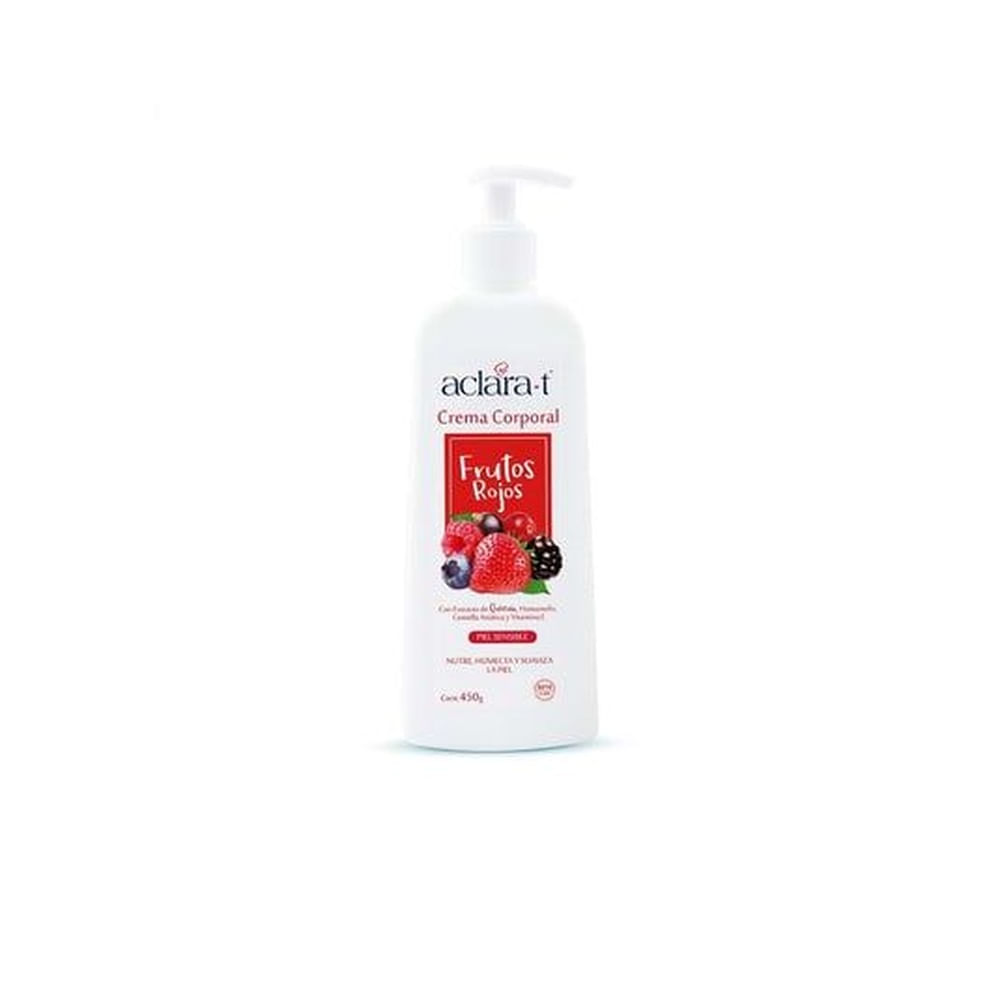 Crema Corporal Aclara-T Frutos Rojos 450gr