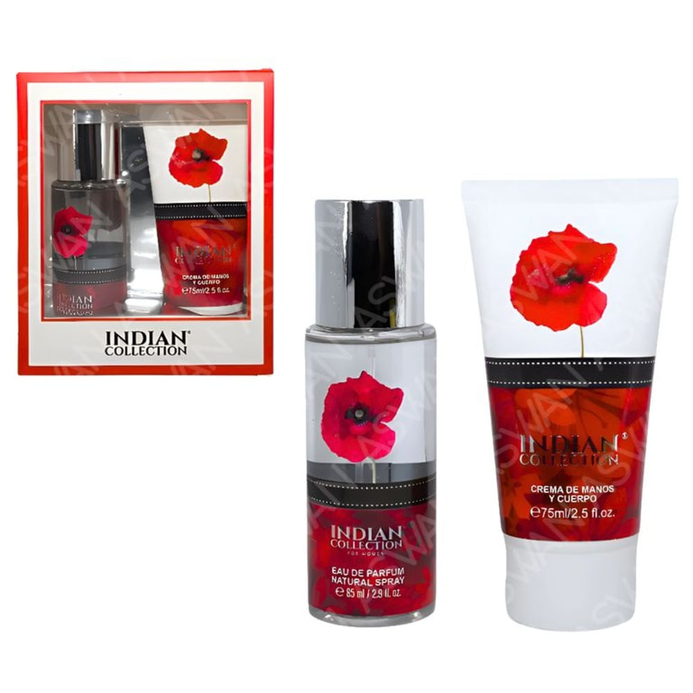 CREMA HIDRATANTE CORPARAL Y MANOS ROSAS FLORALES  - INDIAN COLLECTION