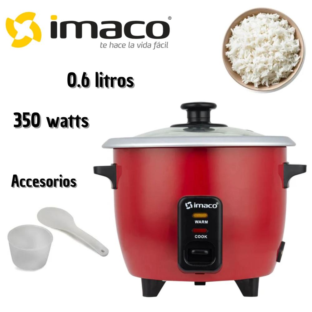 Olla arrocera Multiusos Imaco RC006R 0.6 Litros 350 Watts Rojo