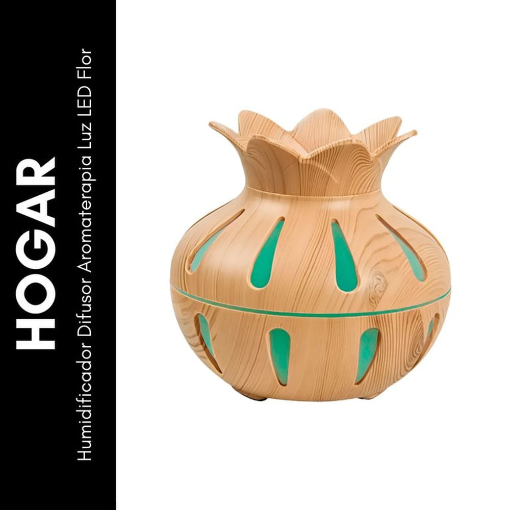 Humidificador Difusor Aromaterapia Luz LED Flor