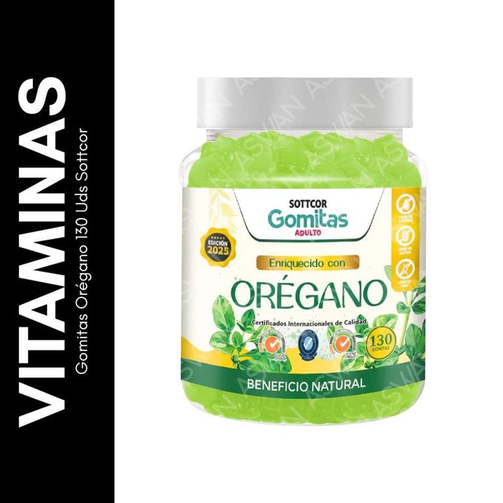Gomitas Orégano 130 Uds Sottcor
