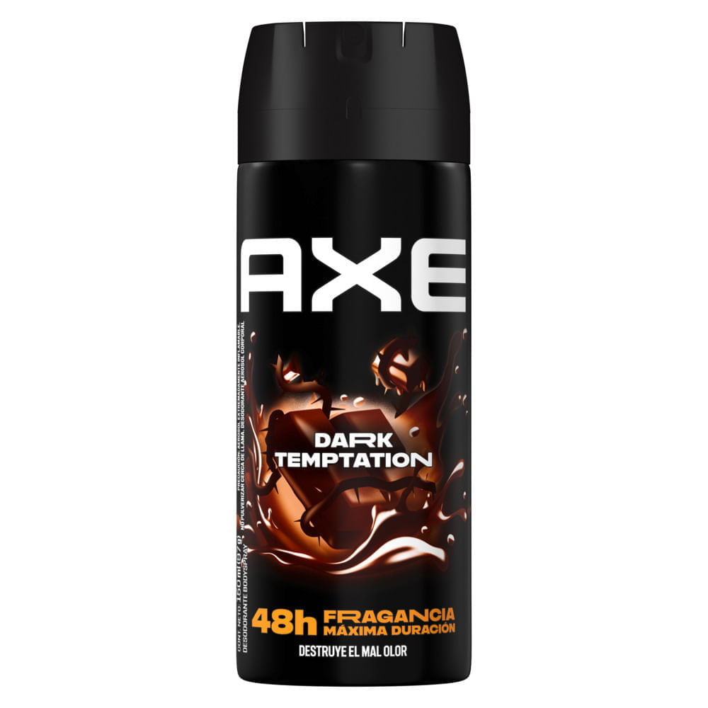 Deocolonia para Hombre en Aerosol AXE Dark Temptation Frasco 150ml Deocolonia para Hombre en Aerosol AXE Dark Temptation Frasco 150ml