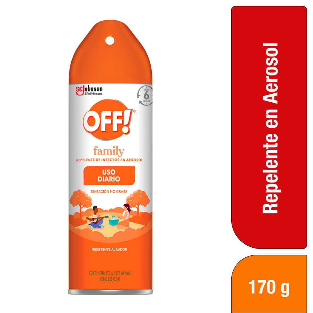 Repelente de Insectos en Aerosol OFF! Family Frasco 217ml Repelente de Insectos en Aerosol OFF! Family Frasco 217ml