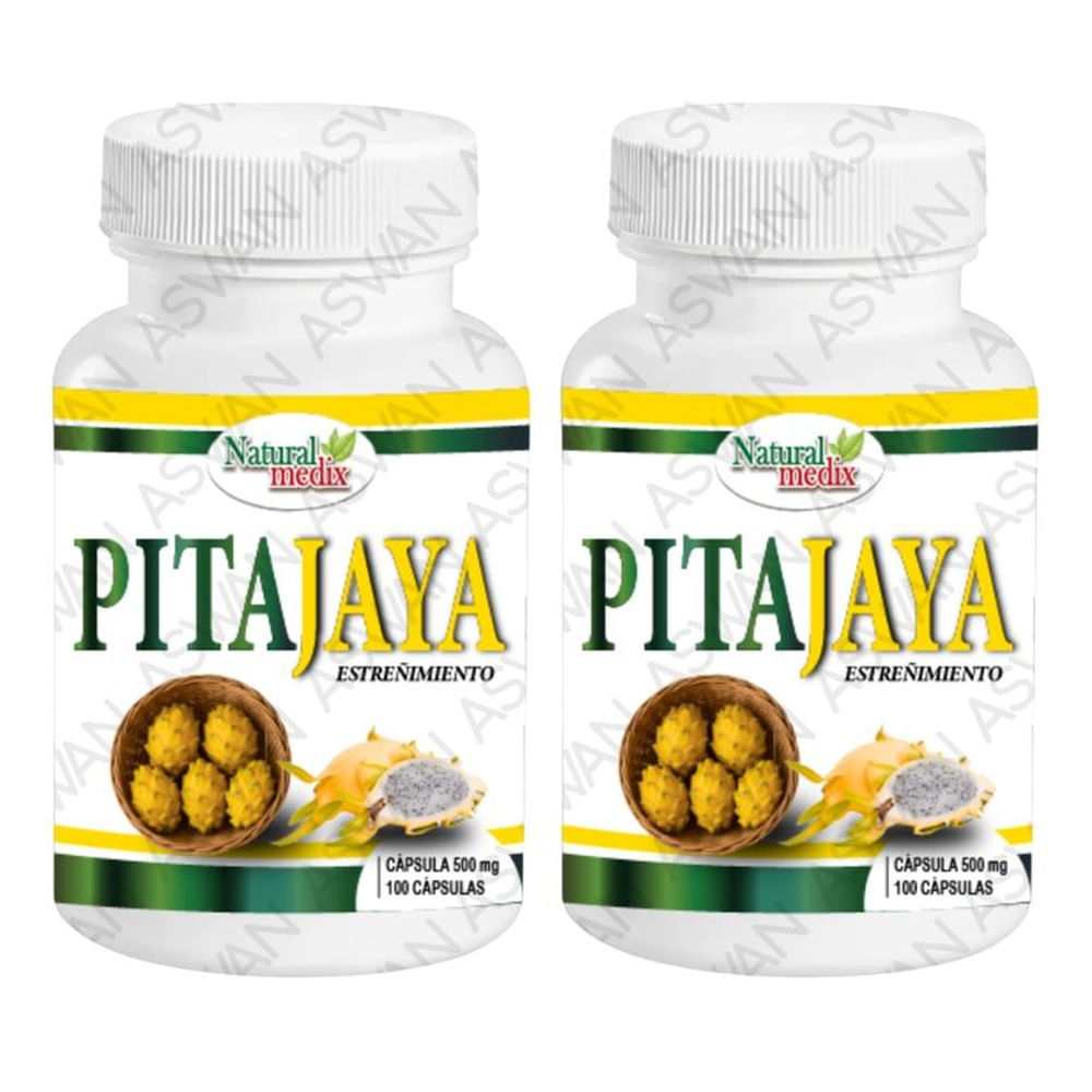 Pack de 2 Pitahaya Estreñimiento 100 capsulas - NATURAL MEDIX