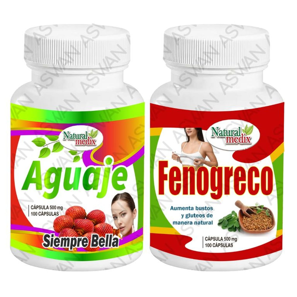 PACK AGUAJE SIEMPRE BELLA + FENOGRECO 100 CÁPSULAS